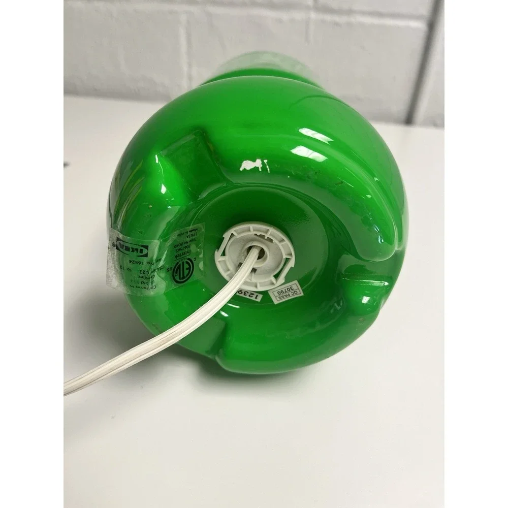 Ikea Lykta Kelly Green Glass Table Lamp Mushroom Vintage Dark Green‎ Y2K WORKS